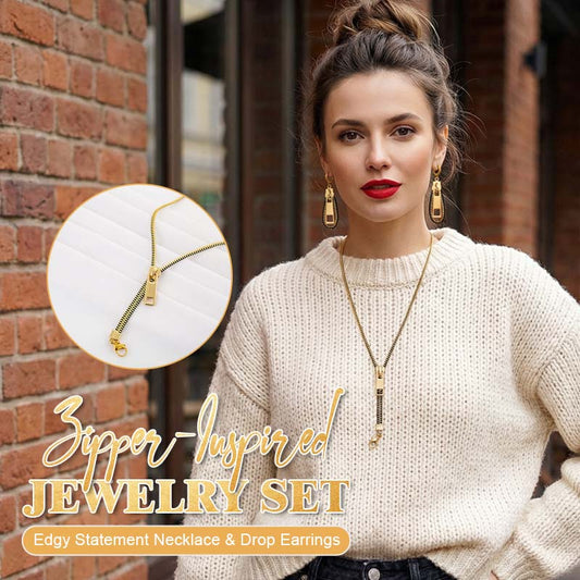 Zipper-Inspired Jewelry Set