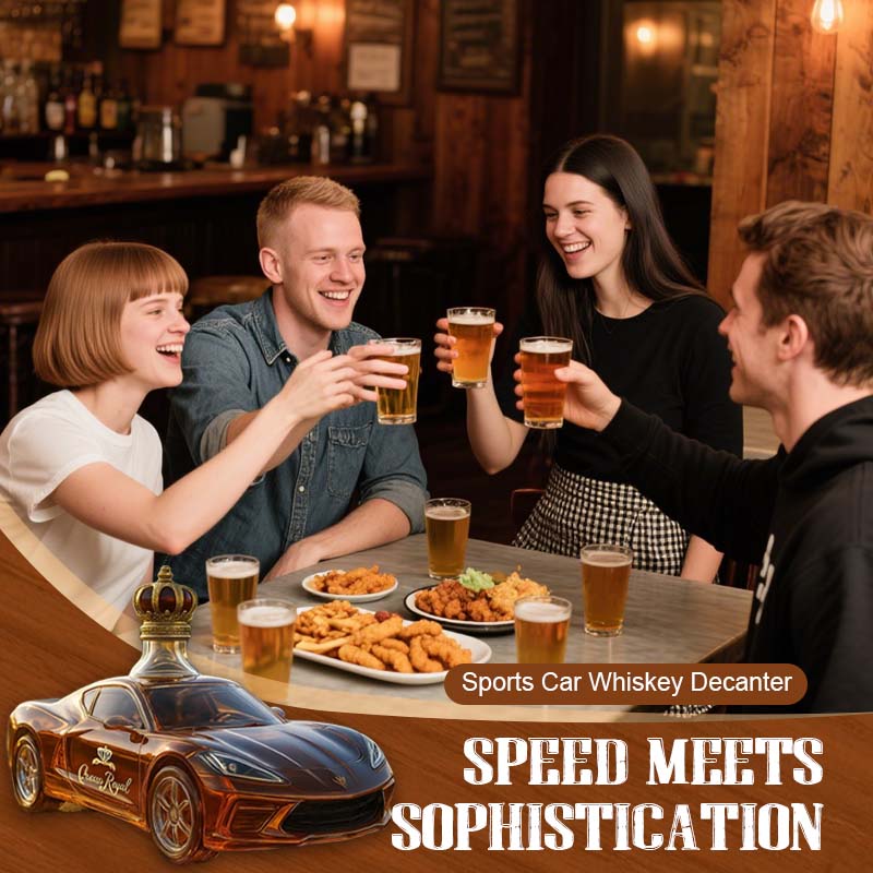 ✨ Speed Meets Sophistication – Sports Car Whiskey Decanter 🏎️🥃