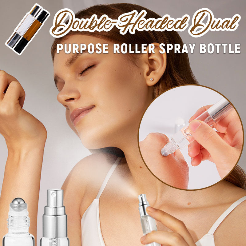 Double-Headed Dual-Purpose Roller Spray Bottle