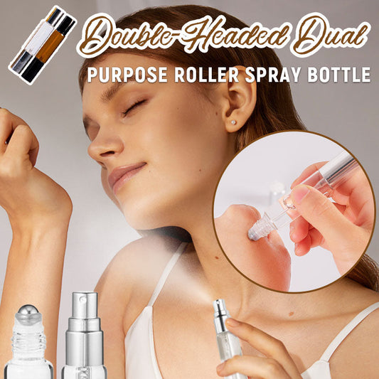 Double-Headed Dual-Purpose Roller Spray Bottle