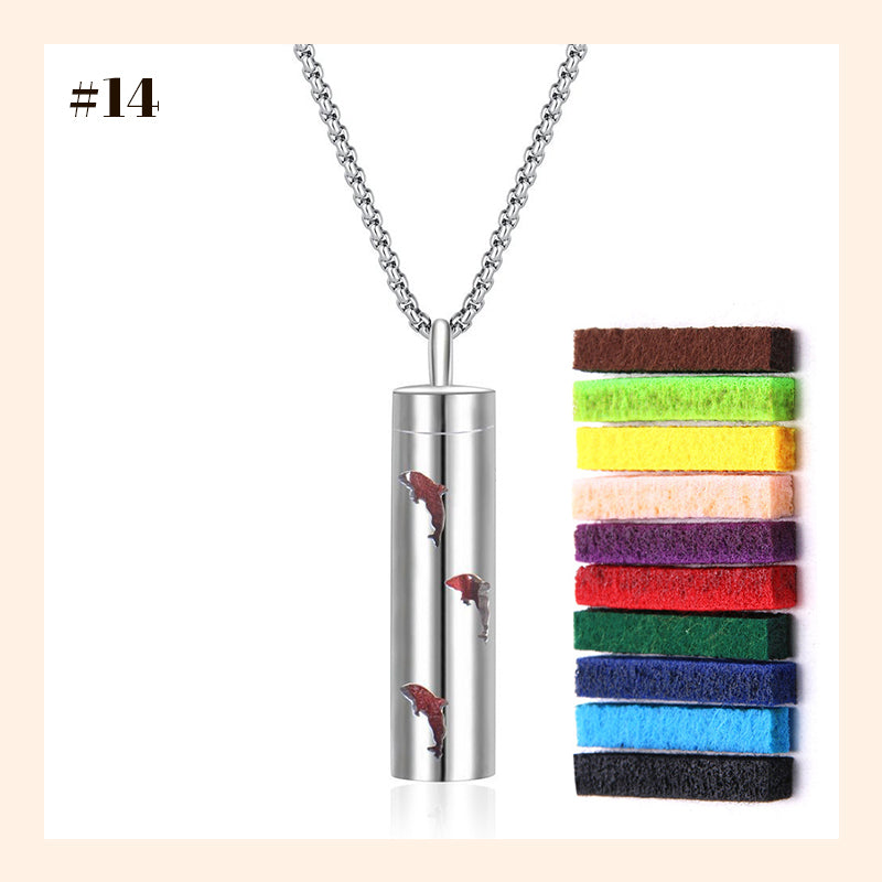 Aromatherapy Cutout Necklace Perfume Diffuser