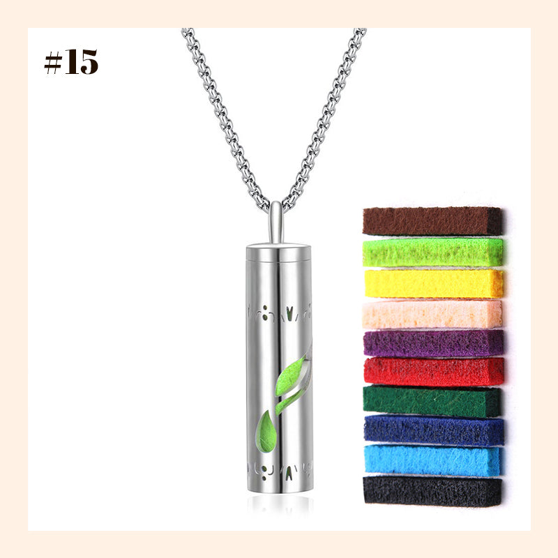 Aromatherapy Cutout Necklace Perfume Diffuser