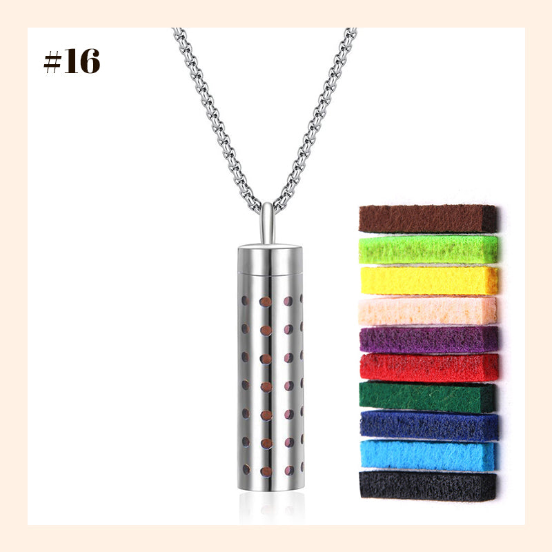 Aromatherapy Cutout Necklace Perfume Diffuser
