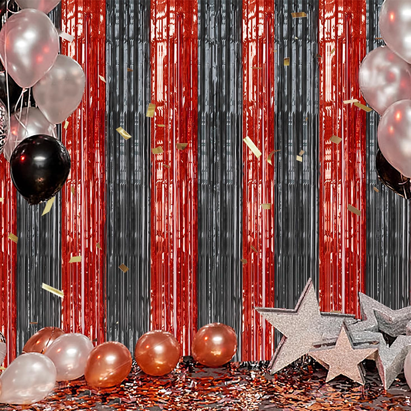 🎈 Metallic Balloon Tinsel Fringe - Suitable for birthday party backdrop decorations and wedding scene setup