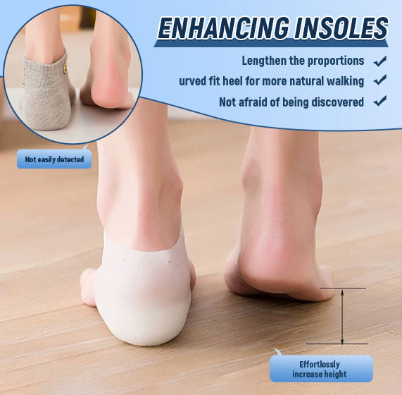 👣 Invisible Height-Enhancing Insoles · Stay Confident