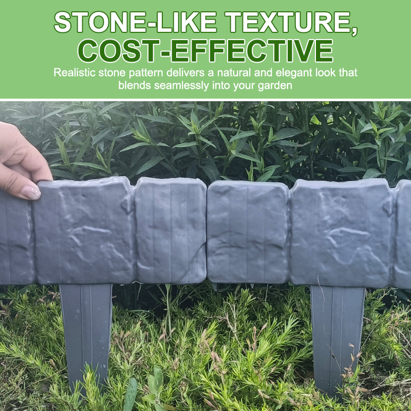 Instant Curb-Appeal Stone-Look Border Panels