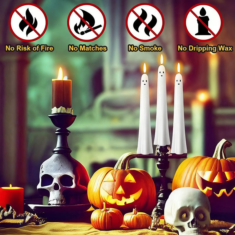 Remote Control Ghost Face 3D Flashing Candle Light
