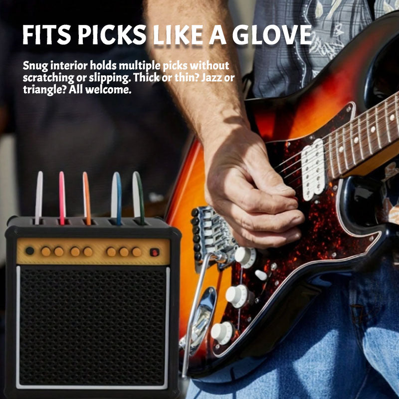 Mini Guitar Amp Pick Holder