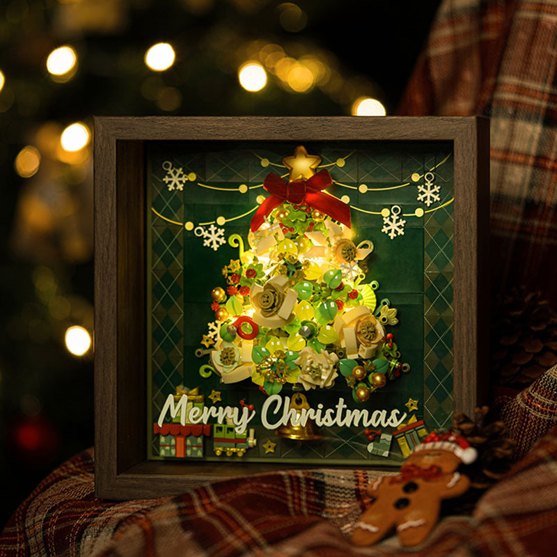 Glowing Christmas Tree Photo Frame