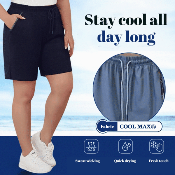 ⌛This week's special offer🧊Keeps you cool all sommaren❄️🩳Fast-drying stretch shorts made of ice silk