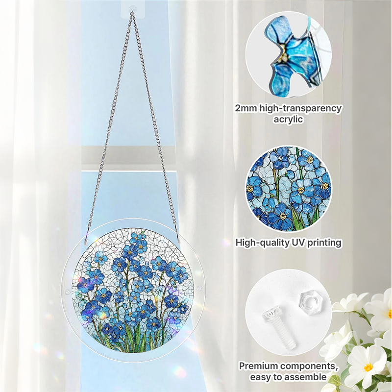 Acrylic Jigsaw Puzzle Suncatcher Window Hanging