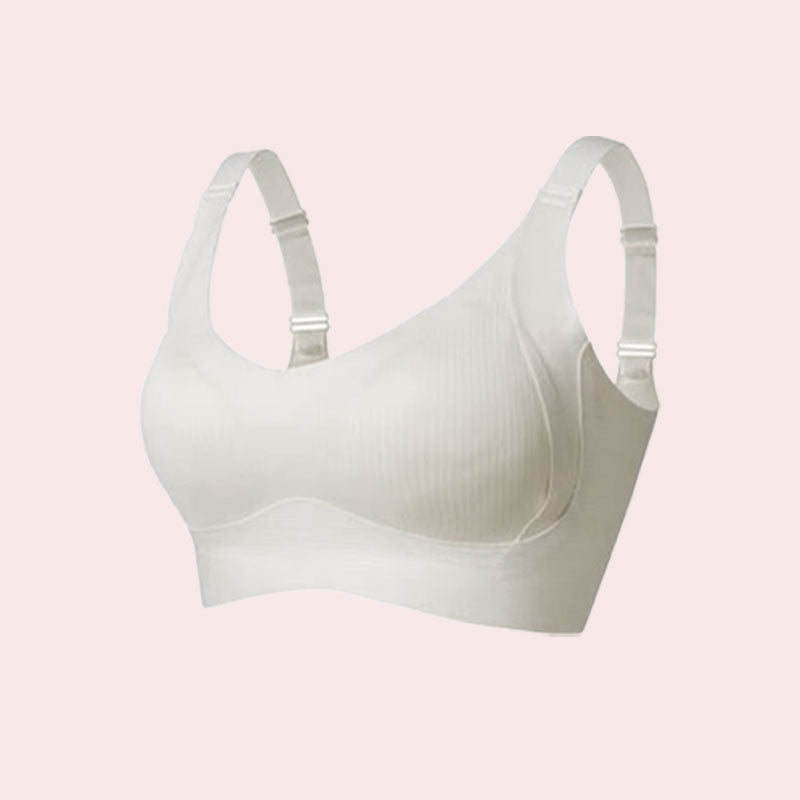 🎁Women's Ribbed Push Up Adjustable Wireless Bra
