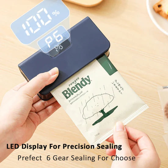 FreshSnap: 2-in-1 Mini Heat Sealer & Cutter