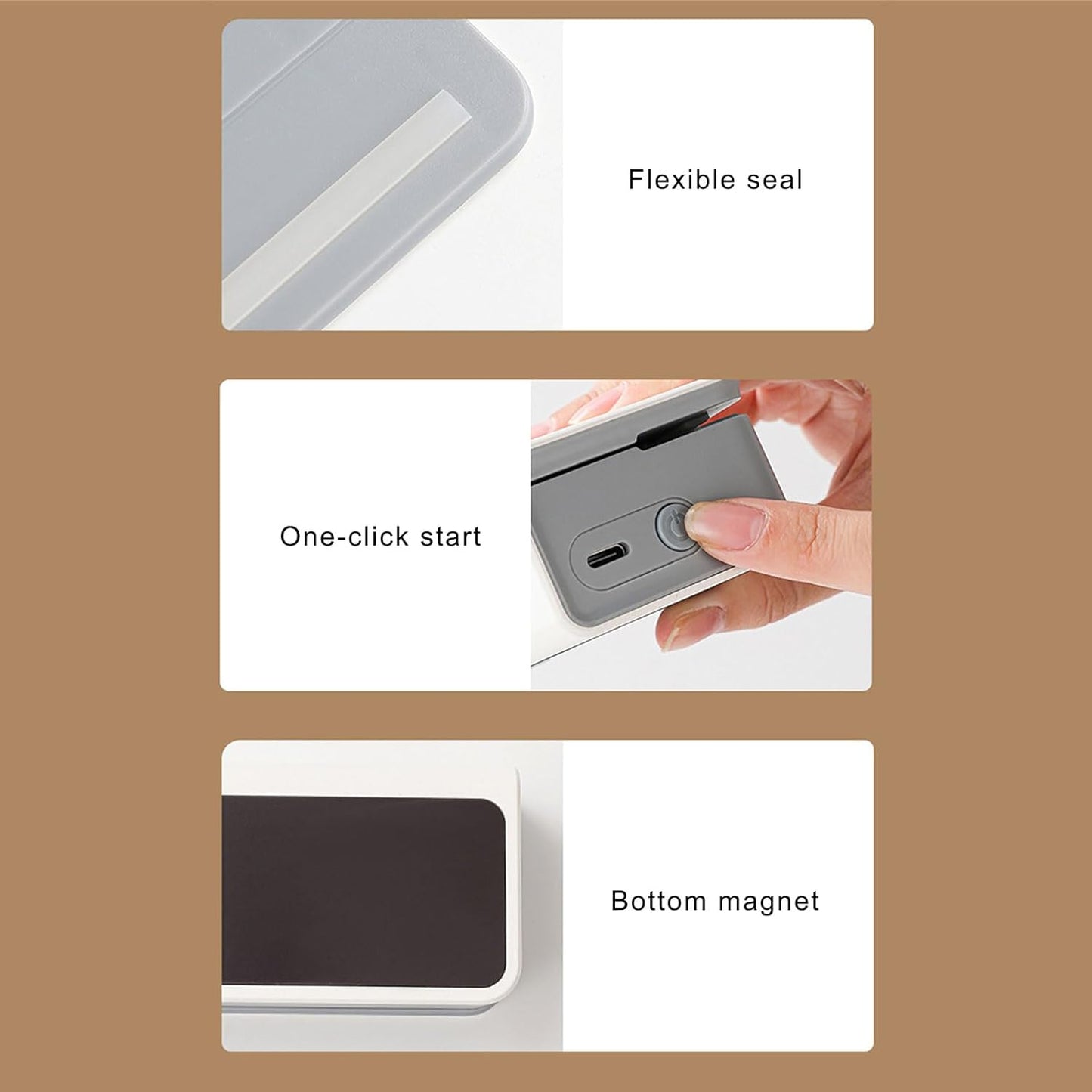FreshSnap: 2-in-1 Mini Heat Sealer & Cutter