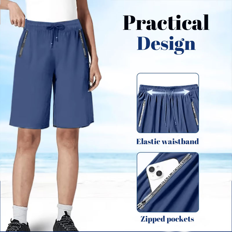 ⌛This week's special offer🧊Keeps you cool all sommaren❄️🩳Fast-drying stretch shorts made of ice silk