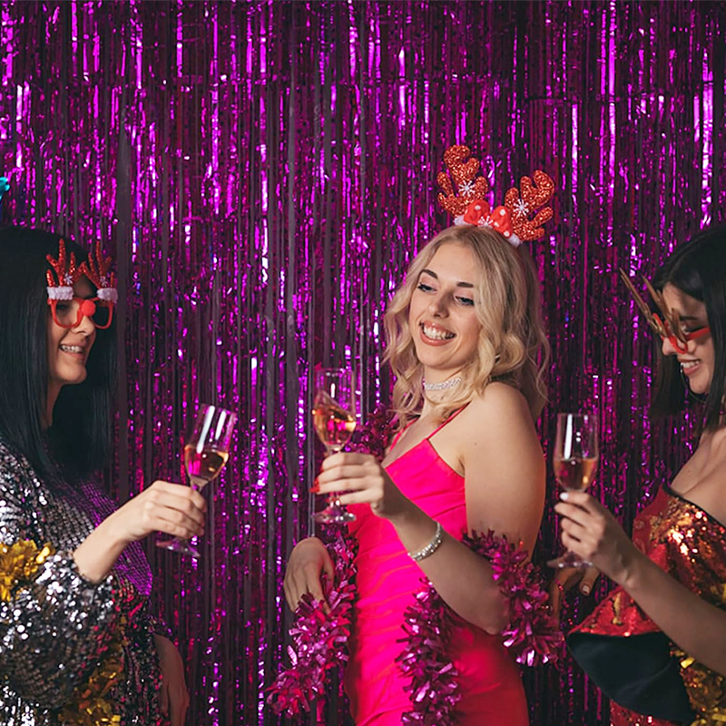 🎈 Metallic Balloon Tinsel Fringe - Suitable for birthday party backdrop decorations and wedding scene setup