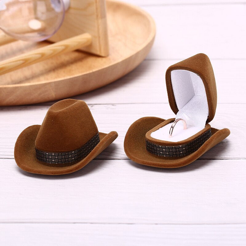 Cowboy Hat Ring Box
