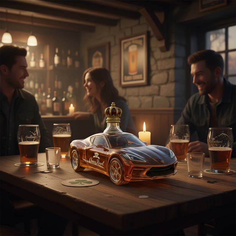 ✨ Speed Meets Sophistication – Sports Car Whiskey Decanter 🏎️🥃