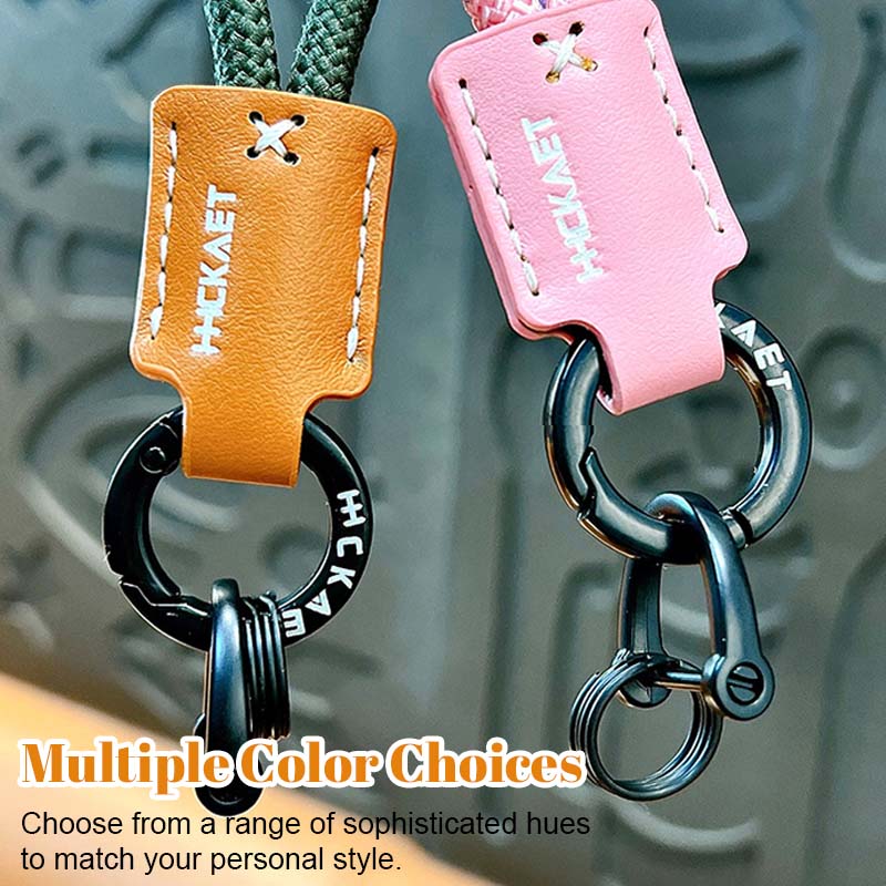 Cowhide Handmade Simple Luxury Car Keychain
