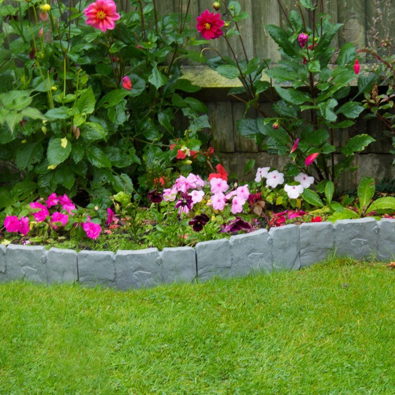 Instant Curb-Appeal Stone-Look Border Panels