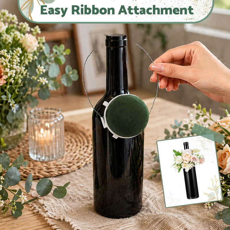 Mini Wine Bottle Floral Foam Holder