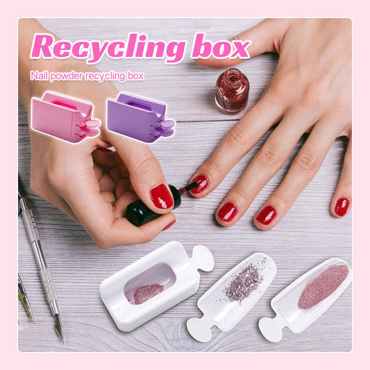 Nail Art Powder Recycling Box