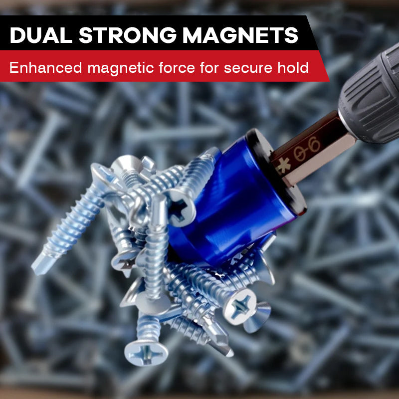 🧲 [Essential Tool] Aluminum Alloy Magnetic Screw Ring🛠️✨