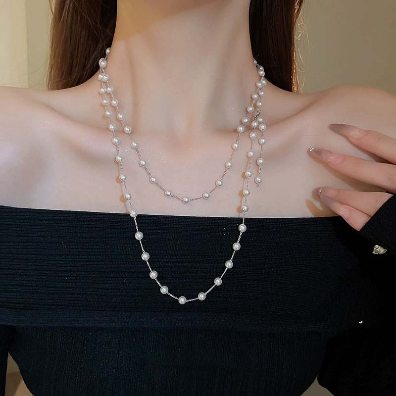 Pearl Stacking Necklace