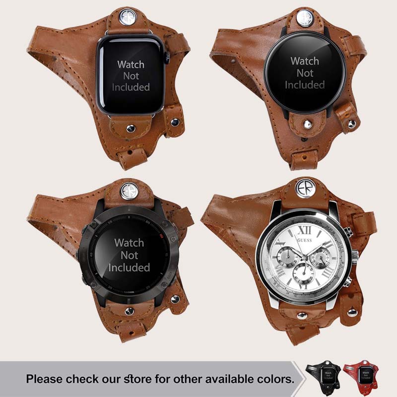 Sports Cycling Watch Strap（vegetable tanned leather）