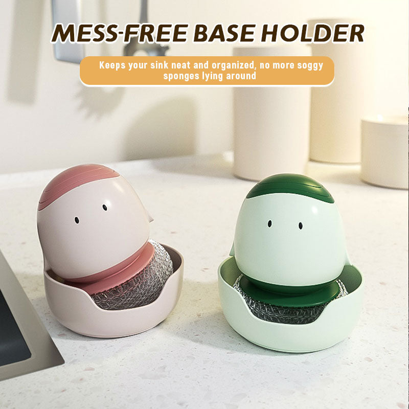 🍳 Cute Automatic Press Pot Brush