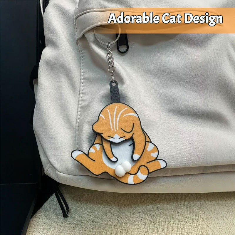 Cat Acrylic Pendant Rotatable Keychain