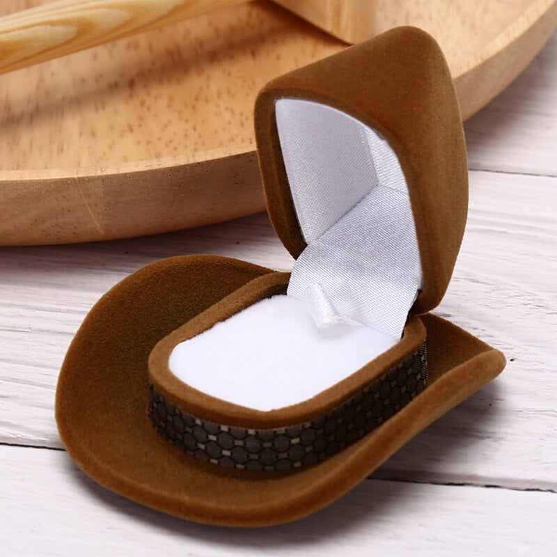 Cowboy Hat Ring Box