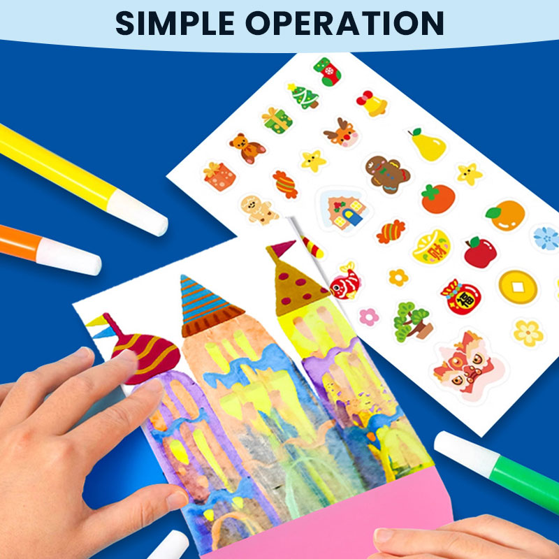 🎨 Rainbow Dotted Scratch-Off Paper Set ✨