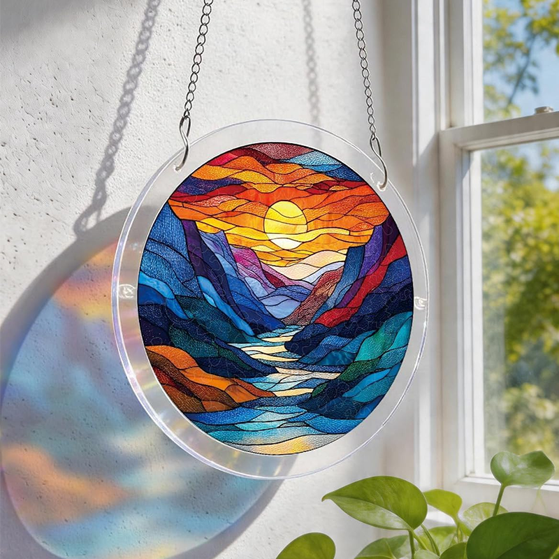 Acrylic Jigsaw Puzzle Suncatcher Window Hanging