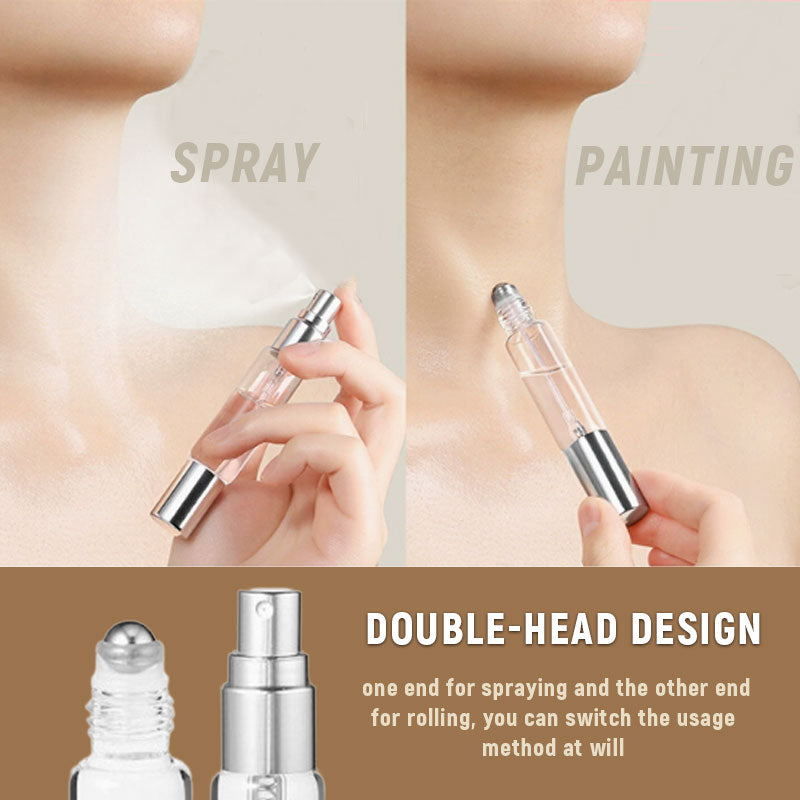 Double-Headed Dual-Purpose Roller Spray Bottle