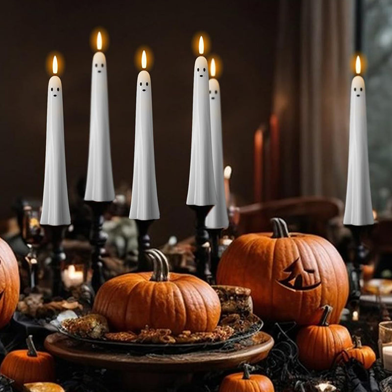 Remote Control Ghost Face 3D Flashing Candle Light