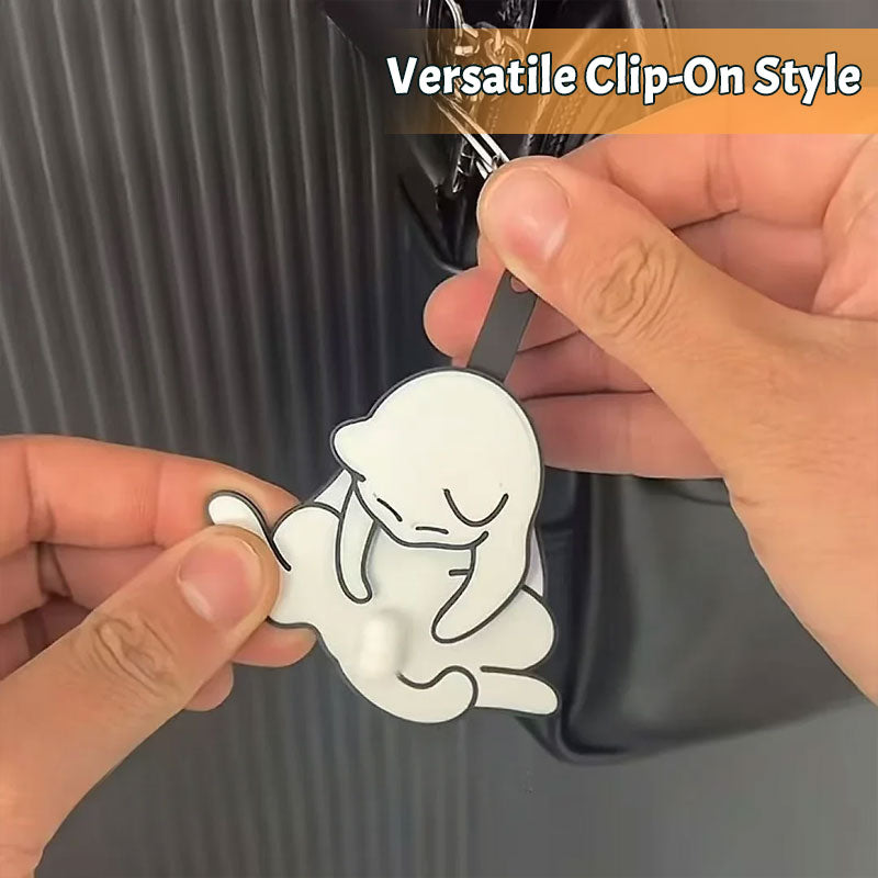 Cat Acrylic Pendant Rotatable Keychain