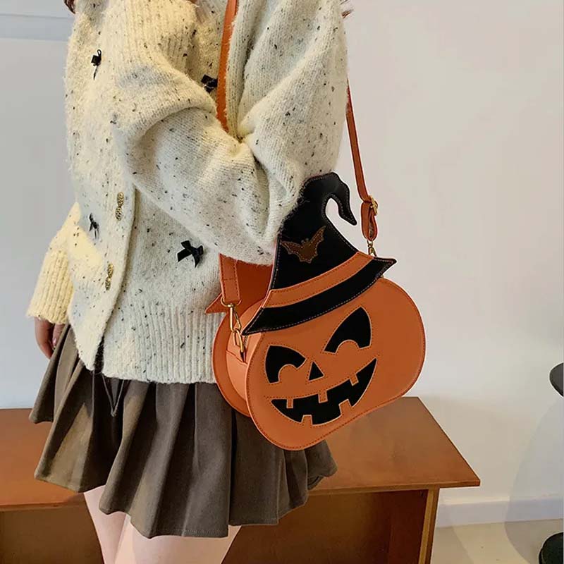 Halloween Pumpkin Crossbody Bag 🎃