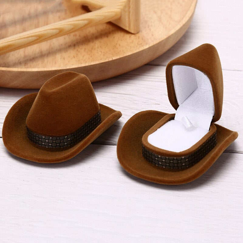 Cowboy Hat Ring Box