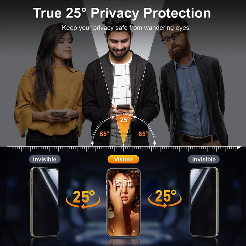 Privacy-Protecting Full-Cover Phone Case for iPhone 17 Series