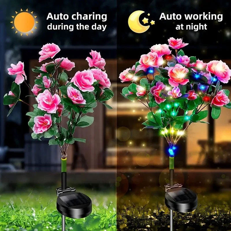 Solar Azalea Garden Stake Light