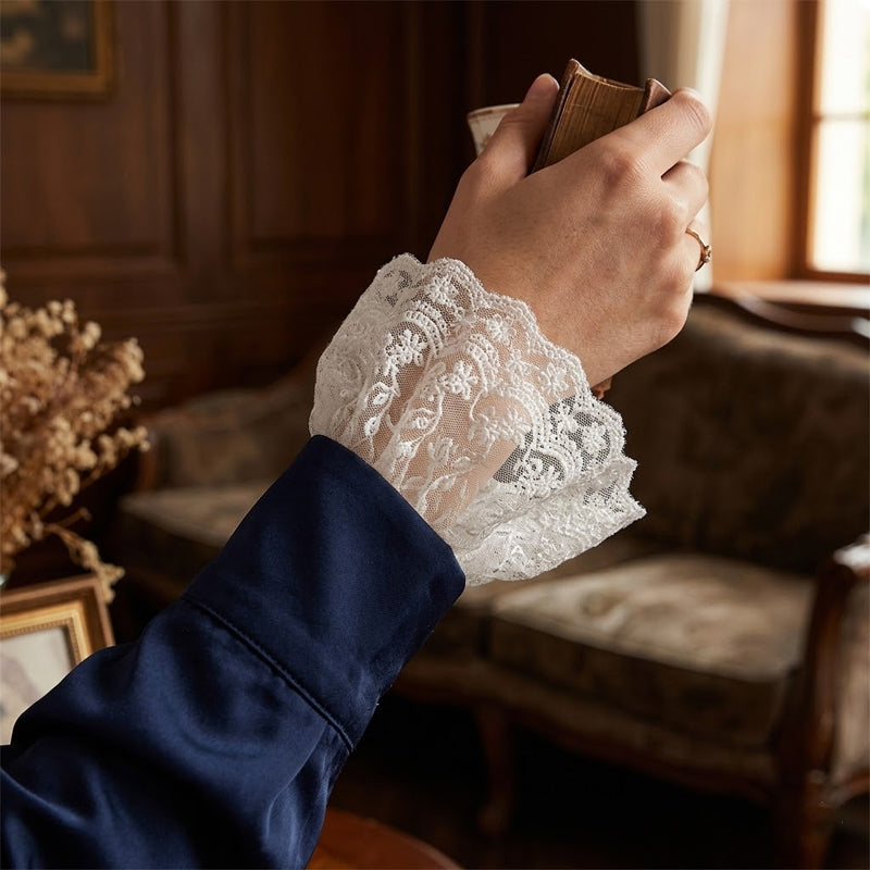 French Vintage-Style Lace Faux Cuffs