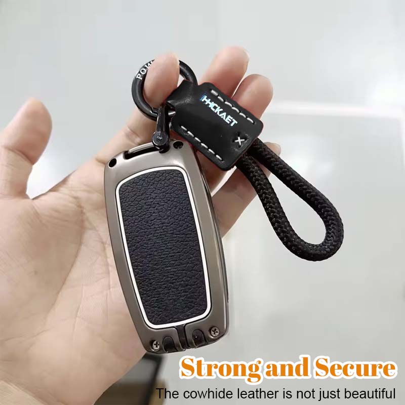 Cowhide Handmade Simple Luxury Car Keychain
