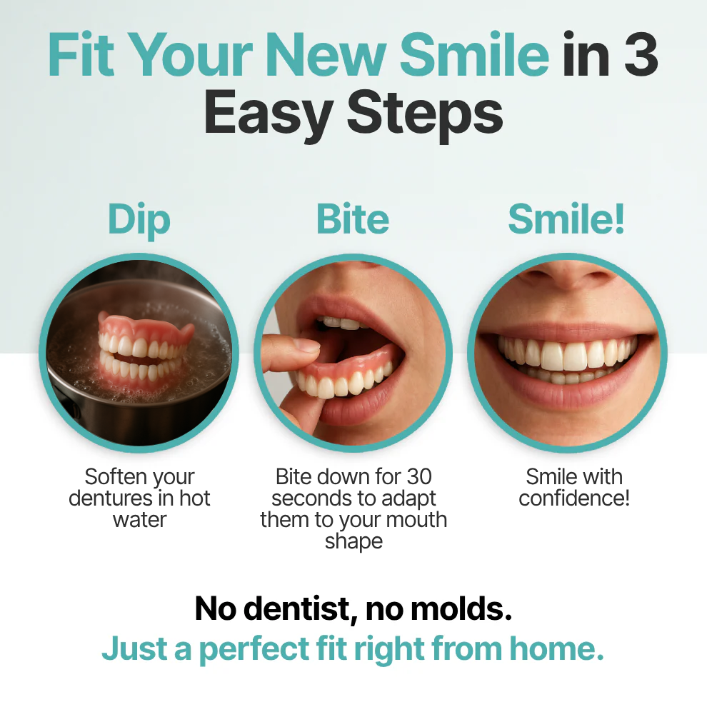 Custom-made functional dentures. Boost your confidence. ✨