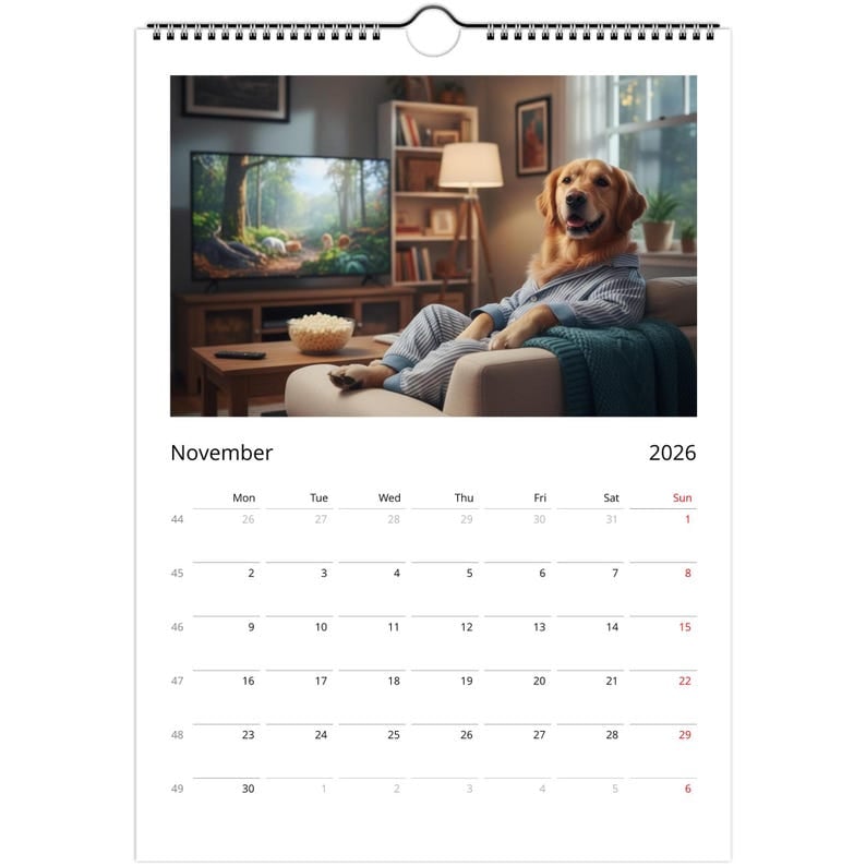 🎁Golden Retriever dog Calendar 2026 - Daily Activities