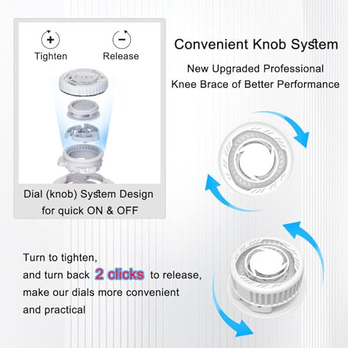 Adjustable Compression Knee Support – Knob Design + Patella