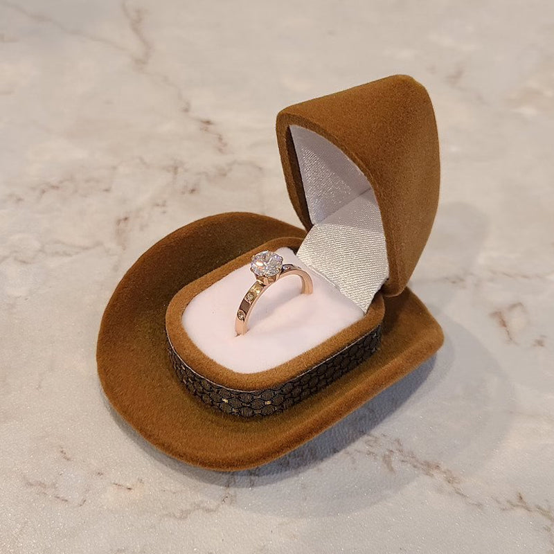 Cowboy Hat Ring Box