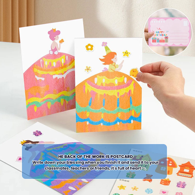 🎨 Rainbow Dotted Scratch-Off Paper Set ✨