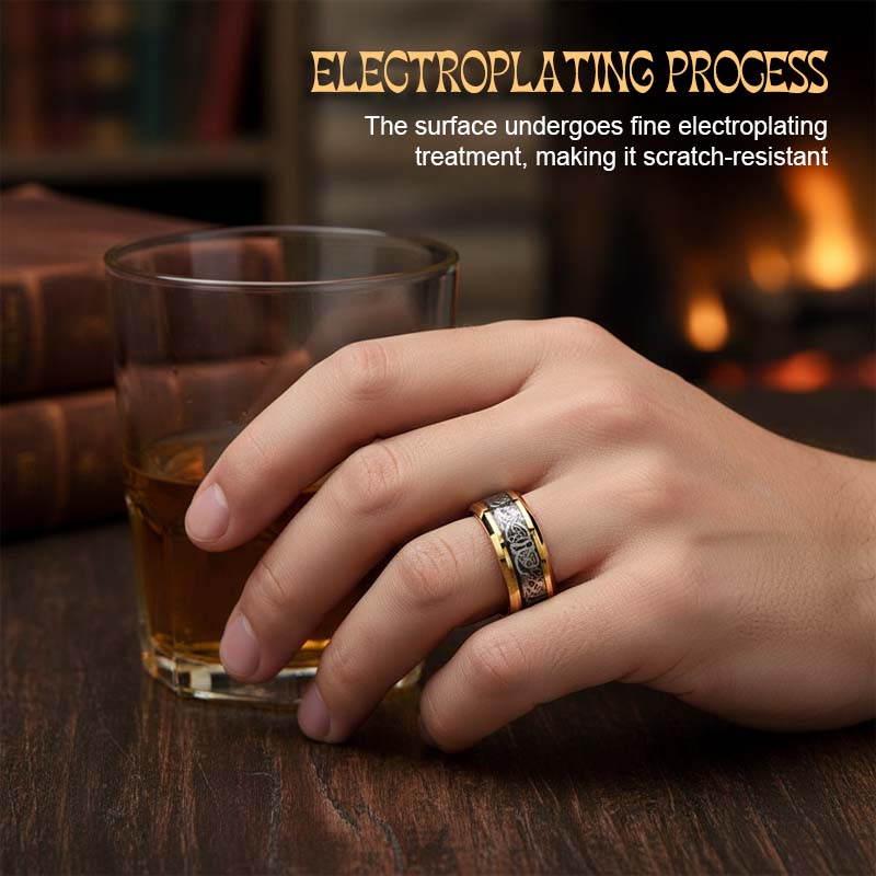 ✨Dragon Pattern Titanium Steel Ring｜A Symbol of Texture and Power✨