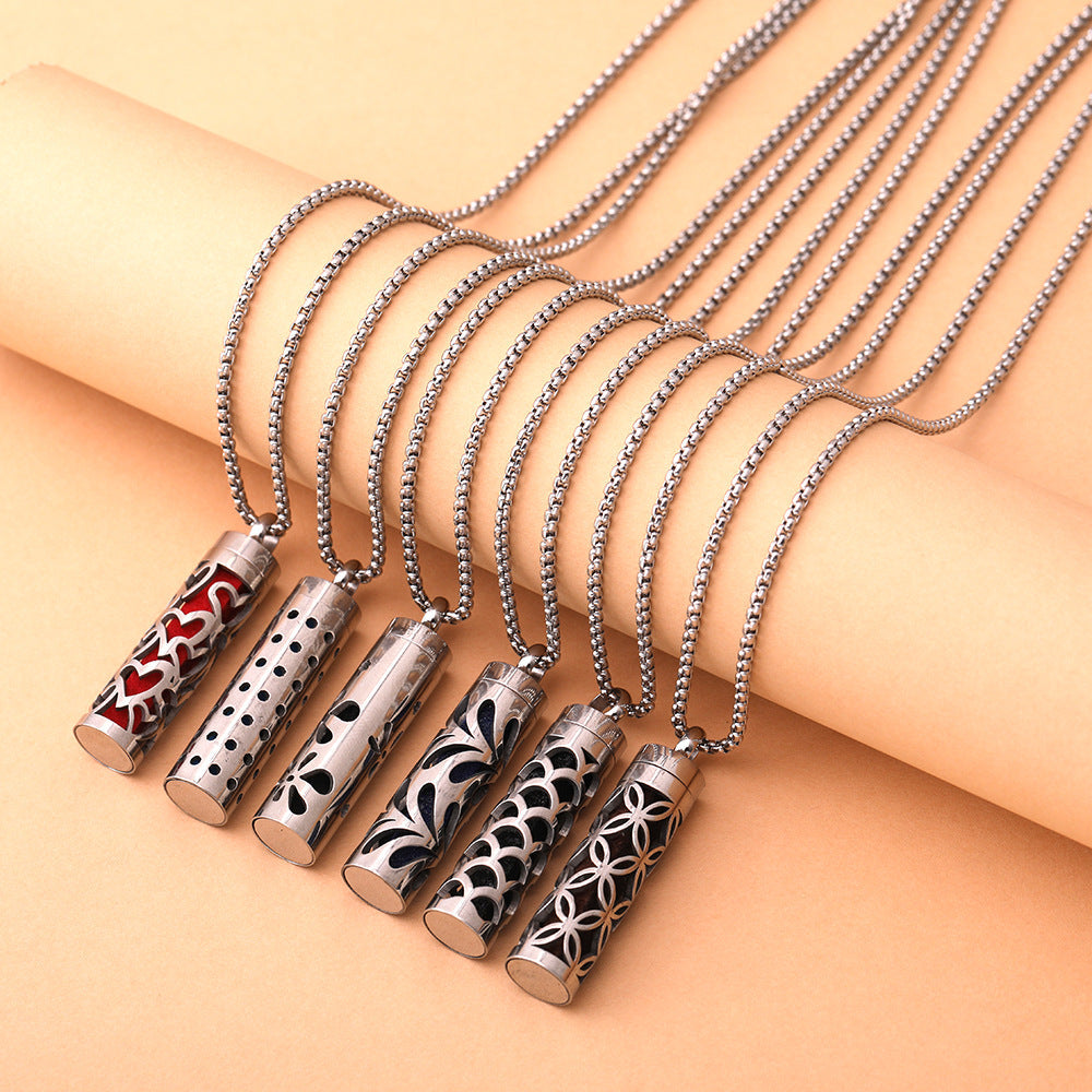Aromatherapy Cutout Necklace Perfume Diffuser